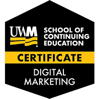 Digital Marketing Certificate course/badge