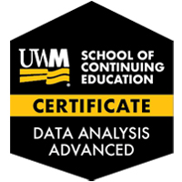 Data Analysis – Advanced Certificate course/badge