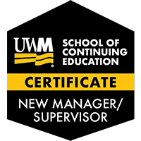 New Manager/Supervisor Certificate course/badge